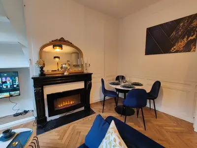 Coin salon dans l'établissement Appart'HomeCity - Rouen Marne 1850