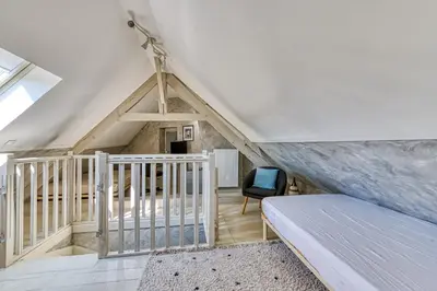 Un ou plusieurs lits dans un hébergement de l'établissement Maison Prado - avec piscine privée et grand jardin