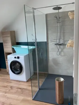 Salle de bains dans l'établissement La Margotine