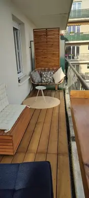 Plan de l'établissement Calme et verdure à Poissy 50 m2 parking terrasse