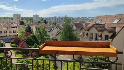 Plan de l'établissement Calme et verdure à Poissy 50 m2 parking terrasse