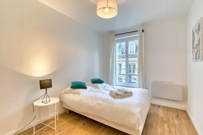 Un ou plusieurs lits dans un hébergement de l'établissement LAxelle élégant F4 en plein cœur de Rouen !
