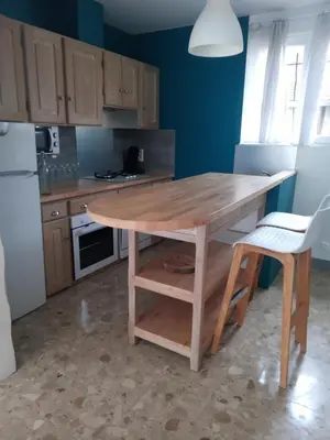 Cuisine ou kitchenette dans l'établissement Chez Nanou