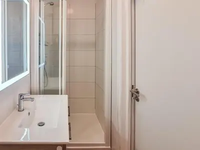Salle de bains dans l'établissement Cosy'Appart - LE SAINT MAUR