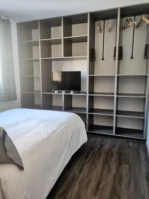 Un ou plusieurs lits dans un hébergement de l'établissement Appartement centre-ville
