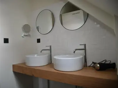 Salle de bains dans l'établissement Le Loft - Cocon industriel