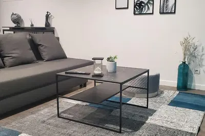 Coin salon dans l'établissement Tulsa Home - Appartement 2 chambres, Charmant et moderne avec terrasse privée