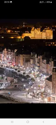 Vue générale sur Dieppe ou vue de la ville depuis l'appartement