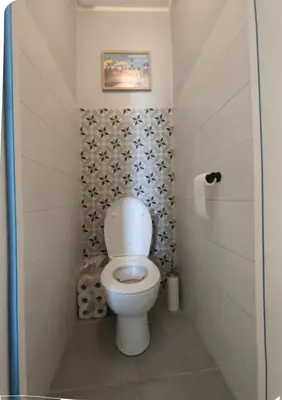 Salle de bains dans l'établissement Balcon du Tréport
