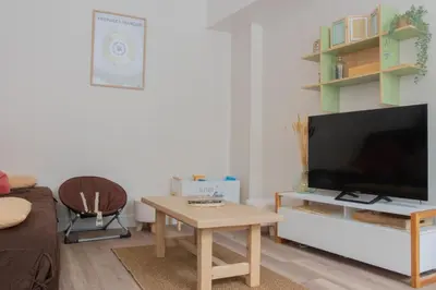 Télévision ou salle de divertissement dans l'établissement Bergerie du centre ville - 1 chambre, équipement bébé, wifi et draps inclus