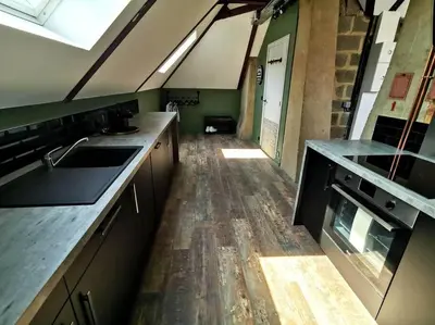 Cuisine ou kitchenette dans l'établissement Logement Industriel & Atypique