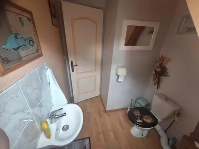 Salle de bains dans l'établissement l'écureuil roux