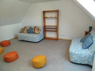 Coin salon dans l'établissement Logement Familial de 40m2 Belbeuf