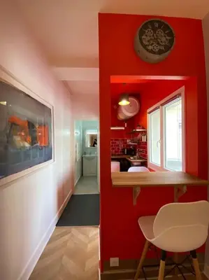 Cuisine ou kitchenette dans l'établissement Rouen galerie 112