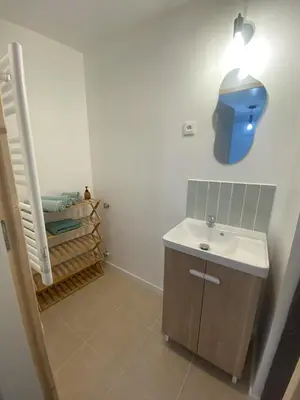 Un ou plusieurs lits dans un hébergement de l'établissement Appartements Pacy-sur-Eure