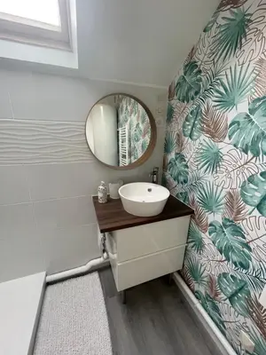 Salle de bains dans l'établissement Le Dortoir Daubigny