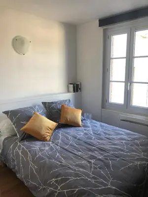 Un ou plusieurs lits dans un hébergement de l'établissement Maison Triplex du jardin des plantes