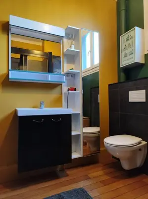 Salle de bains dans l'établissement Coeur de ville