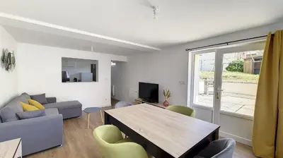 Télévision ou salle de divertissement dans l'établissement Appartement Criel-sur-Mer