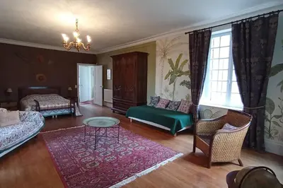 Un ou plusieurs lits dans un hébergement de l'établissement Château de Heuqueville