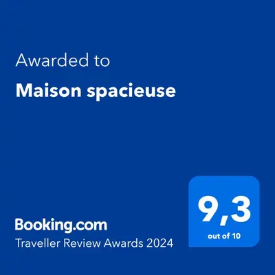 Certificat, récompense, panneau ou autre document affiché dans l'établissement Maison spacieuse