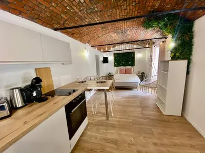 Cuisine ou kitchenette dans l'établissement Les Amourettes