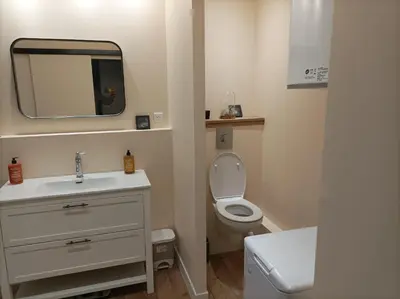 Salle de bains dans l'établissement LE 16 CHAMBRES D'HÔTE