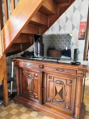 Cuisine ou kitchenette dans l'établissement Le nid d'hirondelle