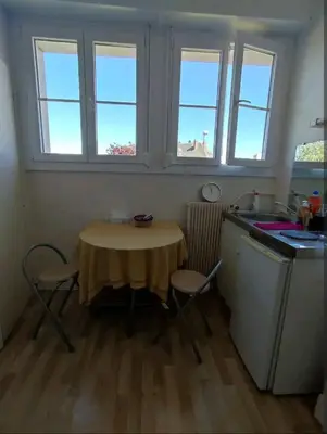 Cuisine ou kitchenette dans l'établissement Studio centre ville