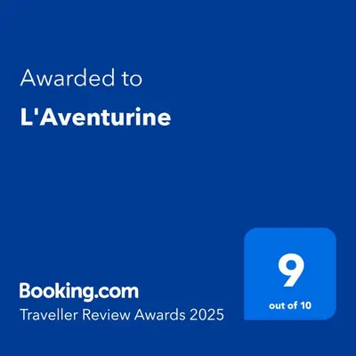 Certificat, récompense, panneau ou autre document affiché dans l'établissement L'Aventurine