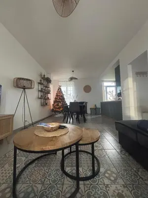 Coin salon dans l'établissement Gîte les Tilleuls