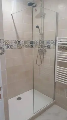 Salle de bains dans l'établissement Appartement palais de justice