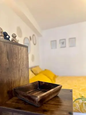 Coin salon dans l'établissement Appartement neuf entièrement équipé proche centre