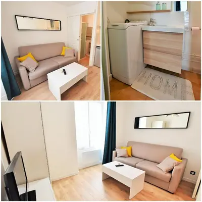 Cuisine ou kitchenette dans l'établissement Appartement au coeur de la ville de Taverny