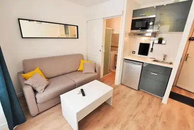 Cuisine ou kitchenette dans l'établissement Appartement au coeur de la ville de Taverny