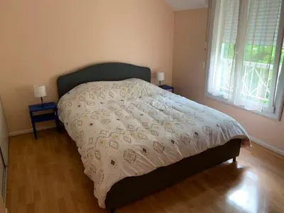 Un ou plusieurs lits dans un hébergement de l'établissement Chambres d'hôtes dans le Val d'Oise