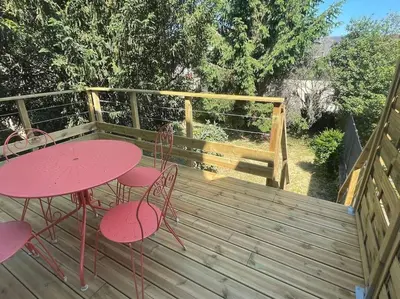Balcon ou terrasse dans l'établissement Maison - Louviers centre - proche golf