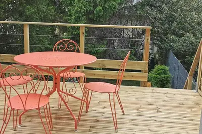 Balcon ou terrasse dans l'établissement Maison - Louviers centre - proche golf