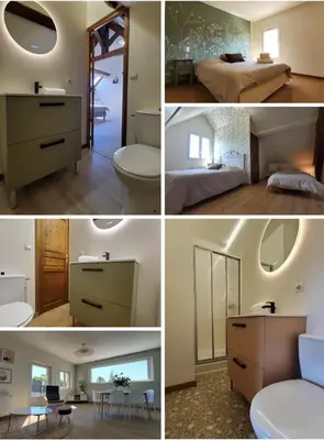 Salle de bains dans l'établissement LA GRANGE