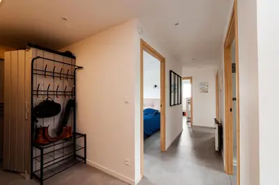 Un ou plusieurs lits dans un hébergement de l'établissement Villa Belle Vue Le Tréport - familiale et spacieuse