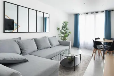 Coin salon dans l'établissement Mat&Ness Appartment