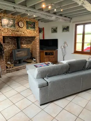 Coin salon dans l'établissement chambre d'hôtes