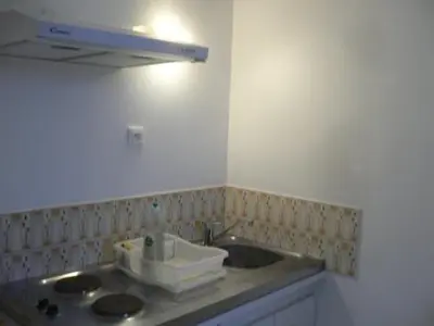 Cuisine ou kitchenette dans l'établissement Bel appartement meublé et aménagé