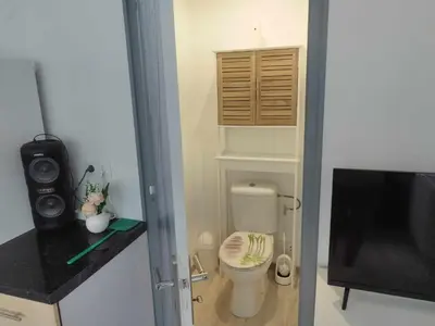 Salle de bains dans l'établissement Chez Steph et Angie