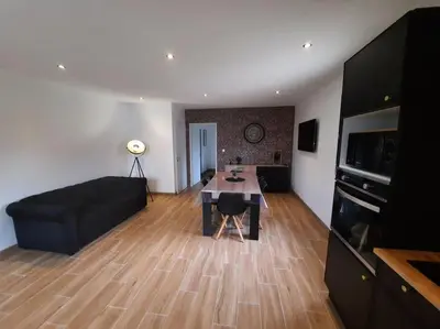 Cuisine ou kitchenette dans l'établissement Appartement à la campagne