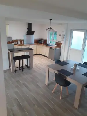 Cuisine ou kitchenette dans l'établissement Le Gambetta