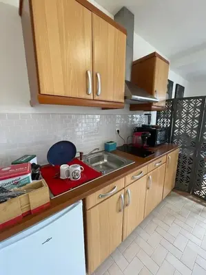 Cuisine ou kitchenette dans l'établissement City Break plein centre & gare