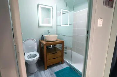 Salle de bains dans l'établissement Green cosy
