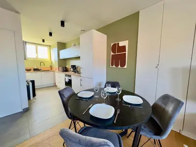 Cuisine ou kitchenette dans l'établissement Vue Cathédrale, Beffroi, Netflix en Hyper Centre