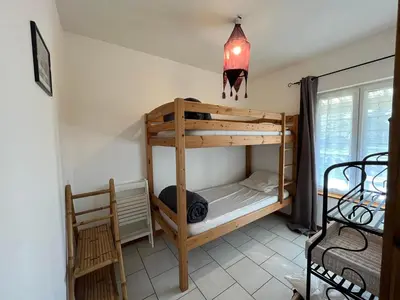 Un ou plusieurs lits dans un hébergement de l'établissement Gite Caillebourg Normandie